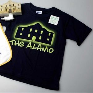 Kids The Alamo Navy Glow In The Dark Short Sleeve Tee Size Large